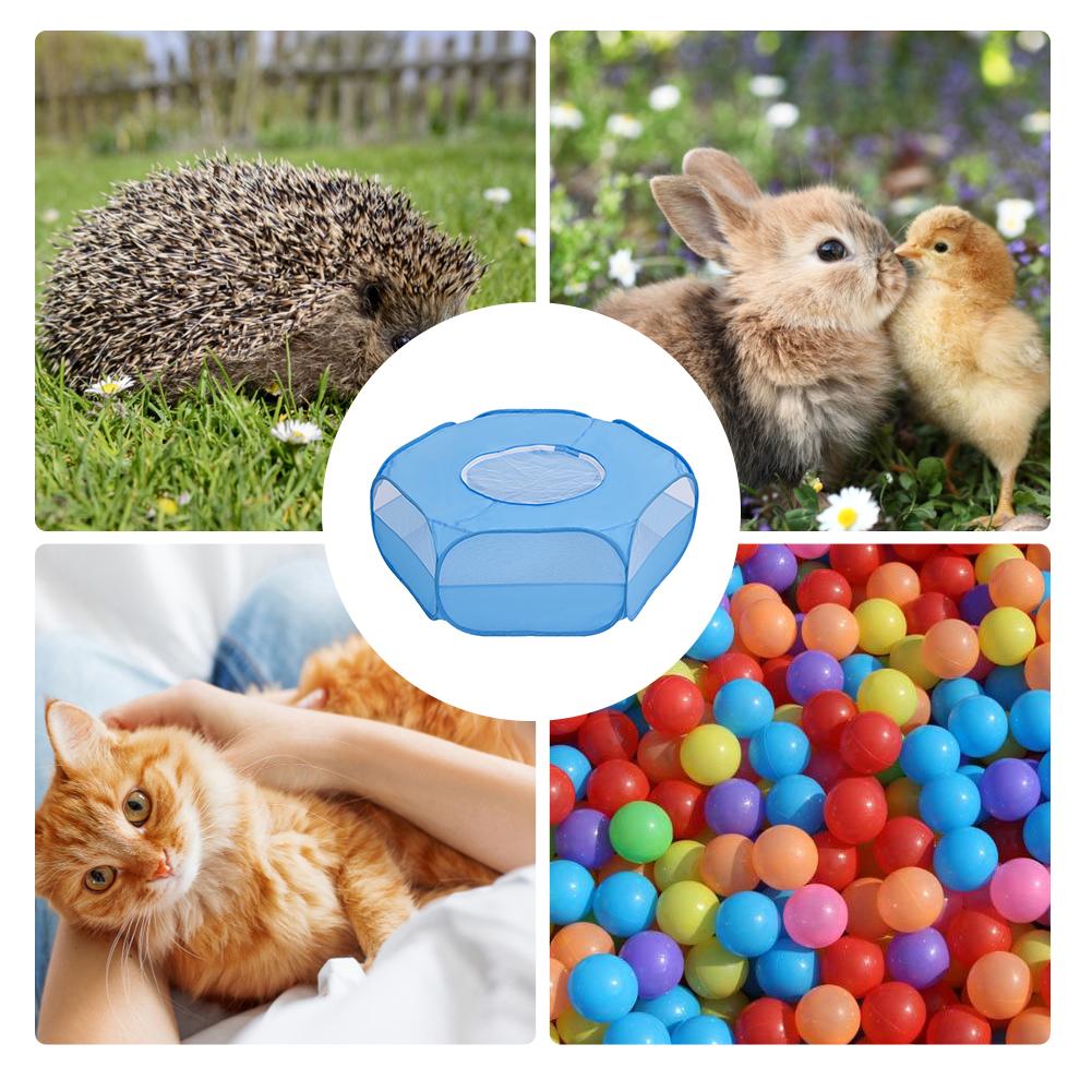 Transparent Small Animal Cloth Foldable Breathable Pet Fences Cat Rabbit Reptiles Amphiians with Sunroof Tent