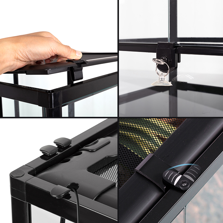 REPTI ZOO RK Series Small Reptile Enclosure Cage for Reptile Amphibian Small Animals