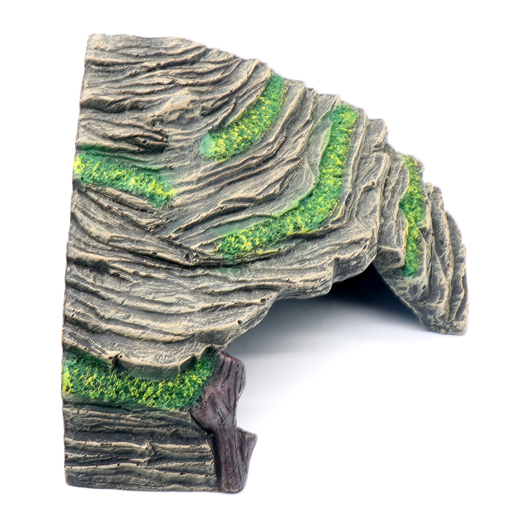 Reptile Hideout Large Reptile Rock Hide Cave Turtle Basking Platform Shelter for Lizard Bearded Dragons Reptile Amphibia
