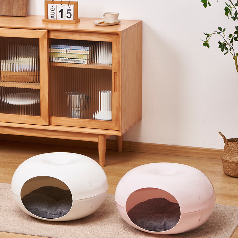 small dog cat plastic kennel semi-enclosed four seasons general comfort breathable pet supplies