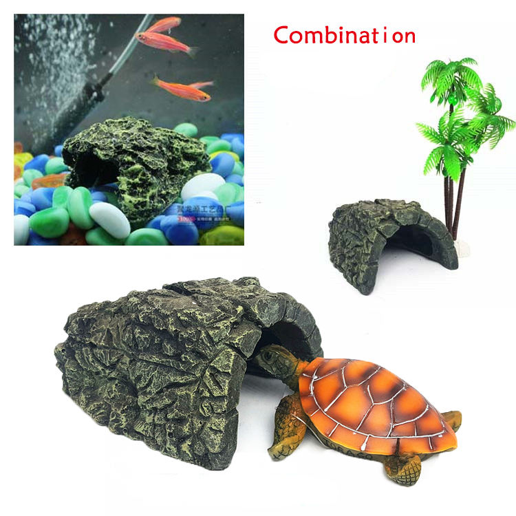 Reptile supplies/live turtle terrace pet climbing platform turtle climbing rockery/water turtle terrace