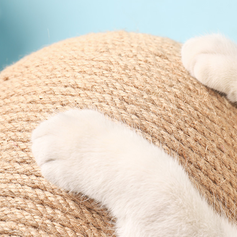 Cat Scratching Ball Toy Kitten Sisal Rope Ball Board Crushing Foot Toy Cat Scratch Abrasion Resistant Pet Furniture Supp