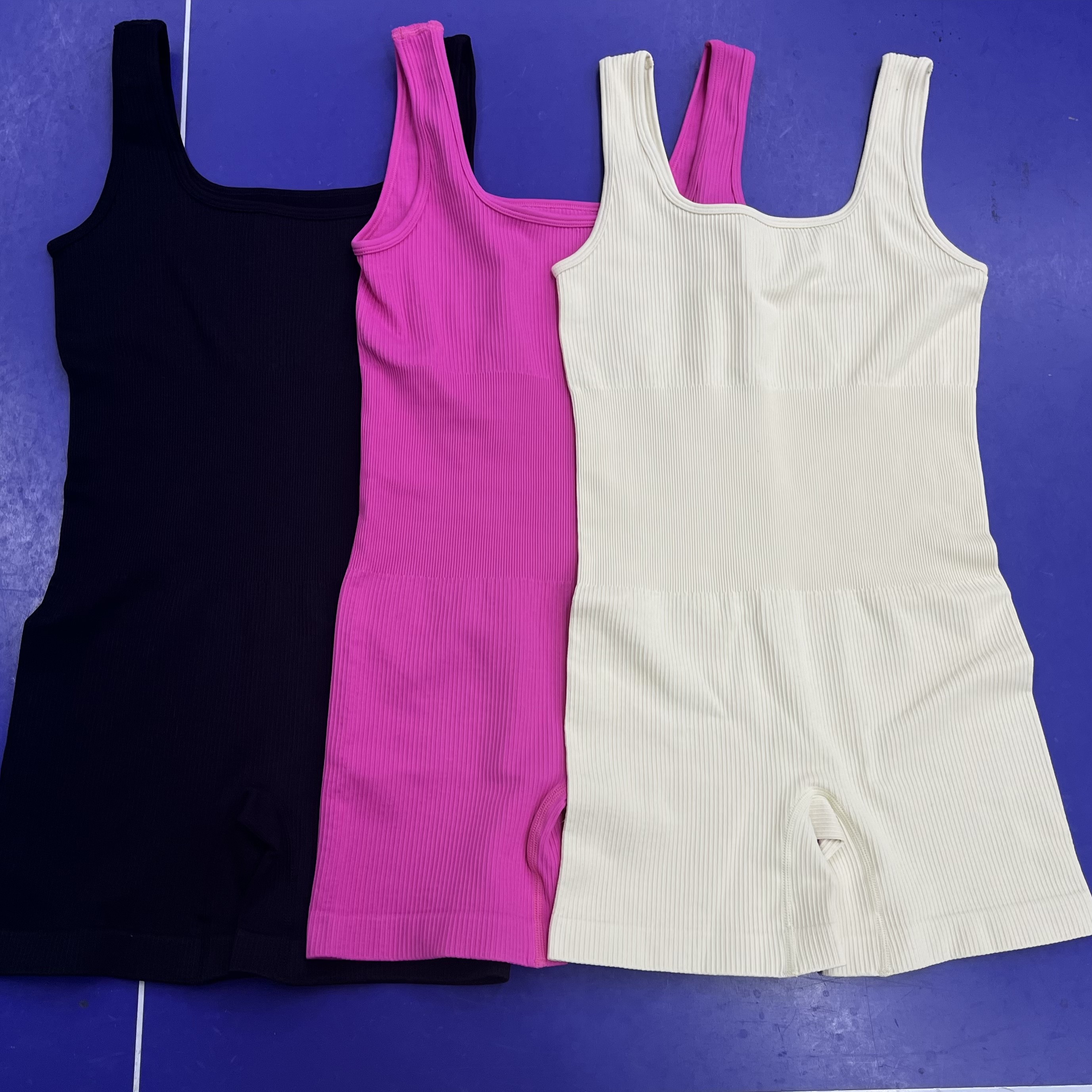 Spot  Sports Fitness Jumpsuits Women's High Elasticity Seamless Knitting Sport Jumpsuits