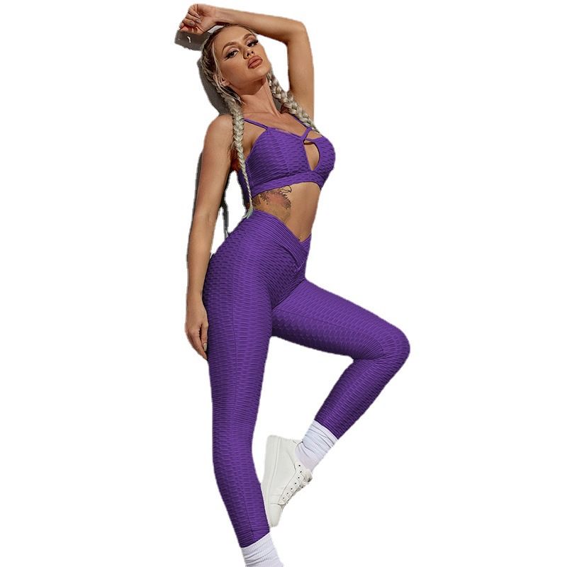 BASHAsports snake print fitness bra sports high waist hip lift fitness pants seamless yoga set