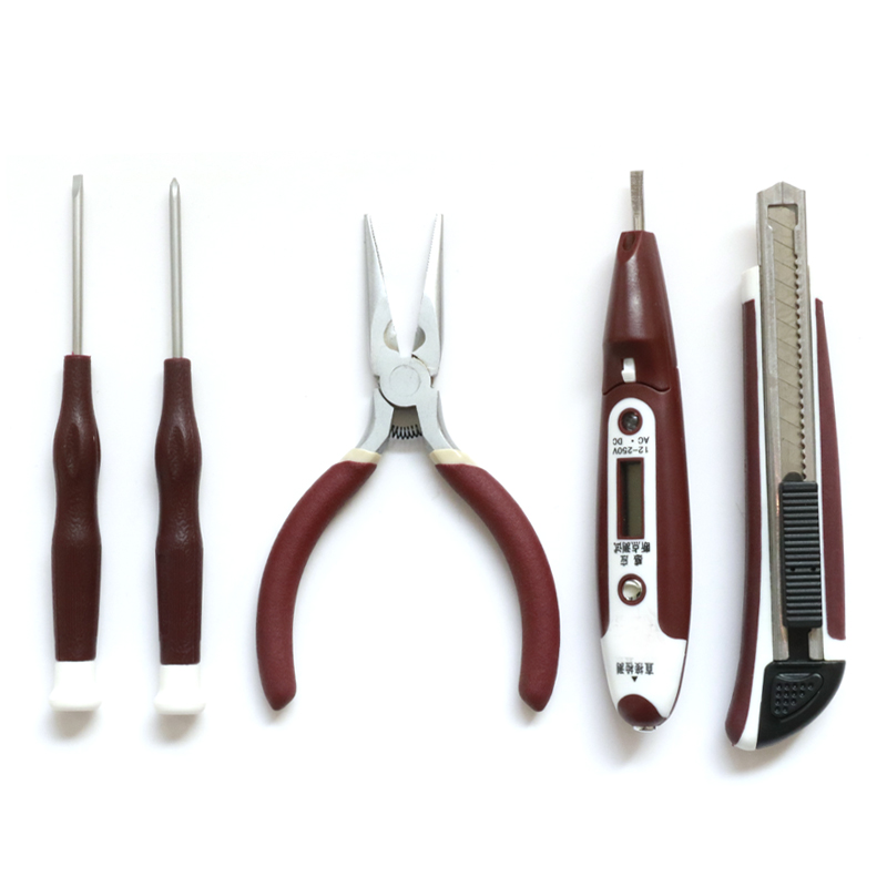 21Pcs DIY Household Magnetic Home Appliances Hand Tool Kit Multi Repair Tool Set with Carrying Case