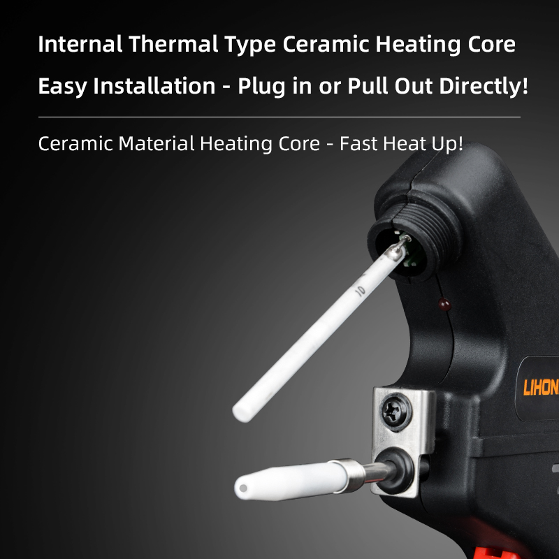 C-LK380 Single Hand Operating 80W Automatic Feed Soldering Iron Gun Electric Soldering Welding Pistol for Home Appliance