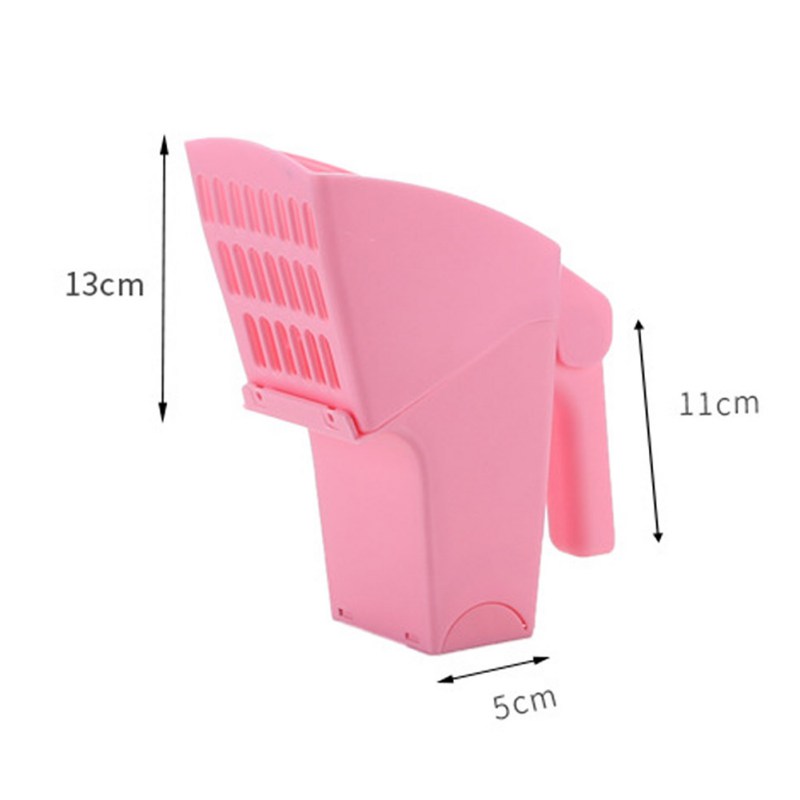 Useful Cat Litter Shovel With Waste Bag Holder Pet Cleaning Tool Scoop Sift Cat Sand Cleaning Products Scoops For Cat