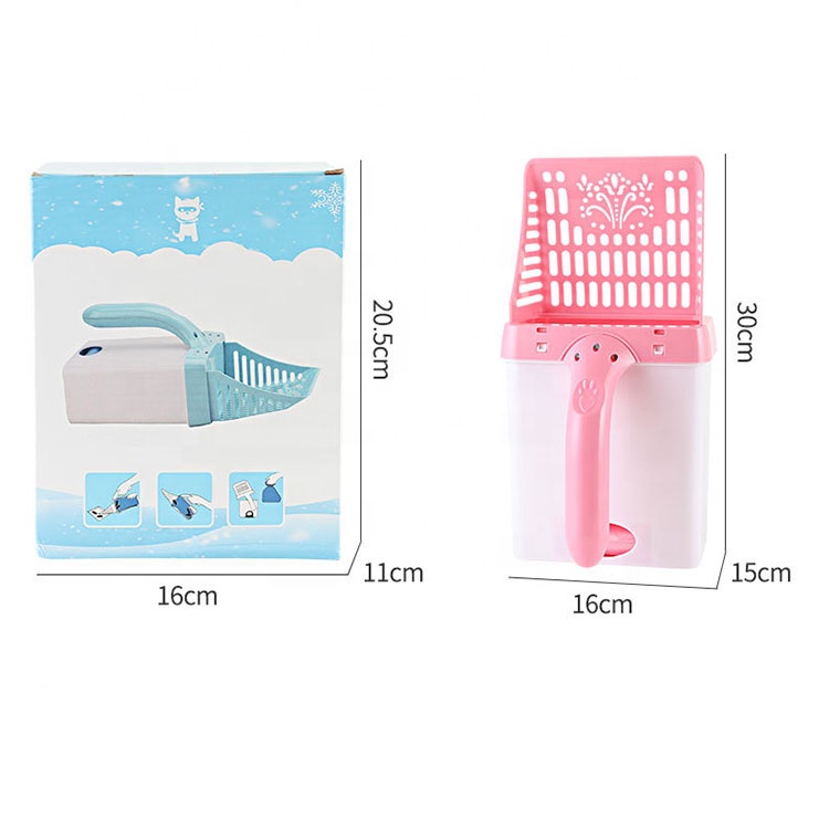 Cat Litter Accessories Clean Up Large Space Cat Shovel Plastic Cat Litter Scoop