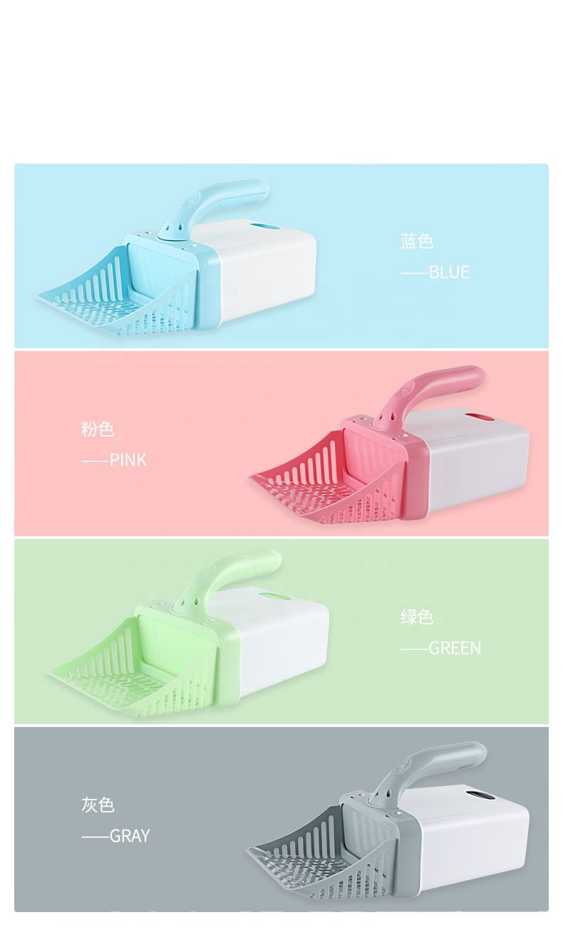 Cat Litter Accessories Clean Up Large Space Cat Shovel Plastic Cat Litter Scoop