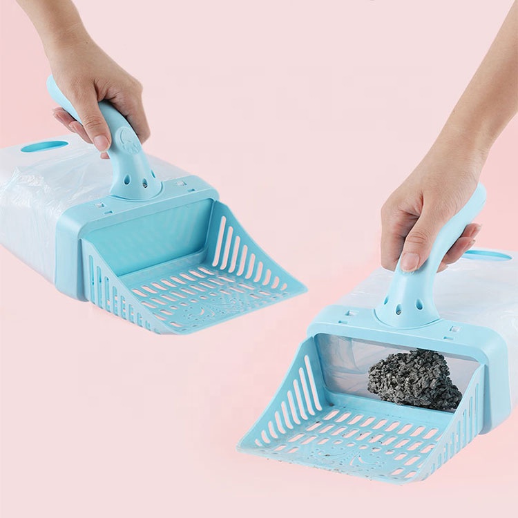 Cat Litter Accessories Clean Up Large Space Cat Shovel Plastic Cat Litter Scoop