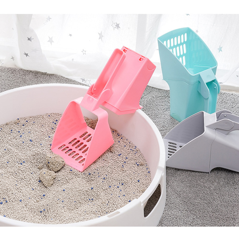 Cat Litter Scoop Kitty Litter Sifter Scoop System Kitty Litter Scooper With Waste Bags Pet Cleaning Supplies
