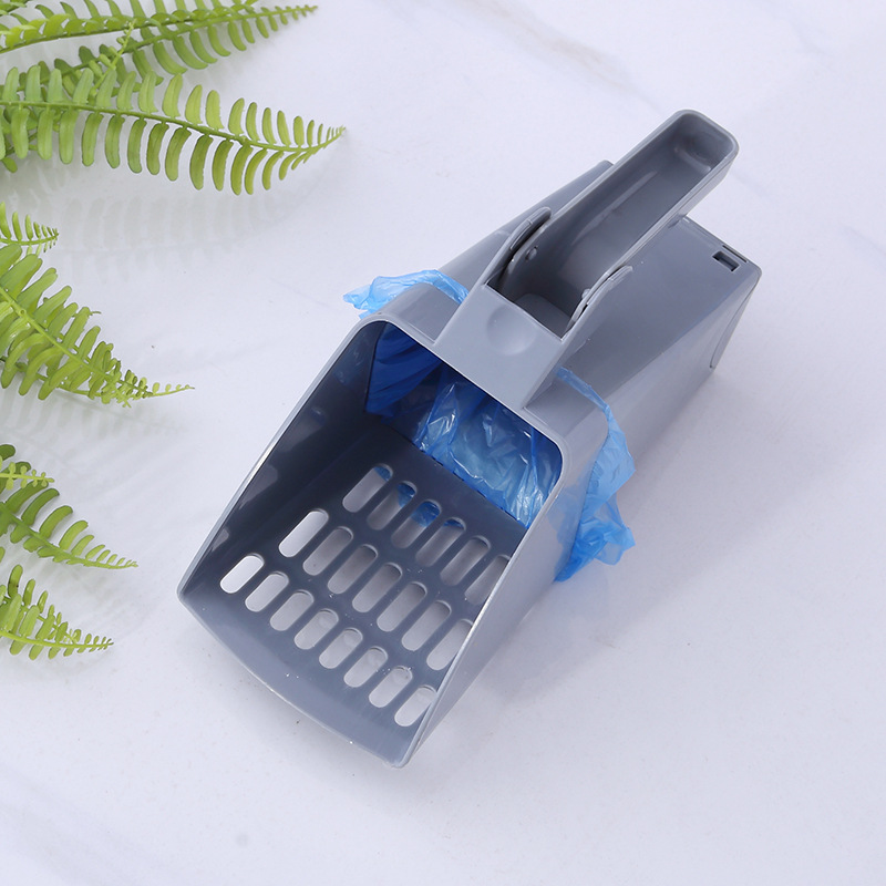 Cat Litter Scoop Kitty Litter Sifter Scoop System Kitty Litter Scooper With Waste Bags Pet Cleaning Supplies