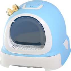 Fully Closed Breathable Self-cleaning Plastic Outdoor Pet Cat Litter Boxes Cat Toilet Litter Trays With Lid Cat Litter M