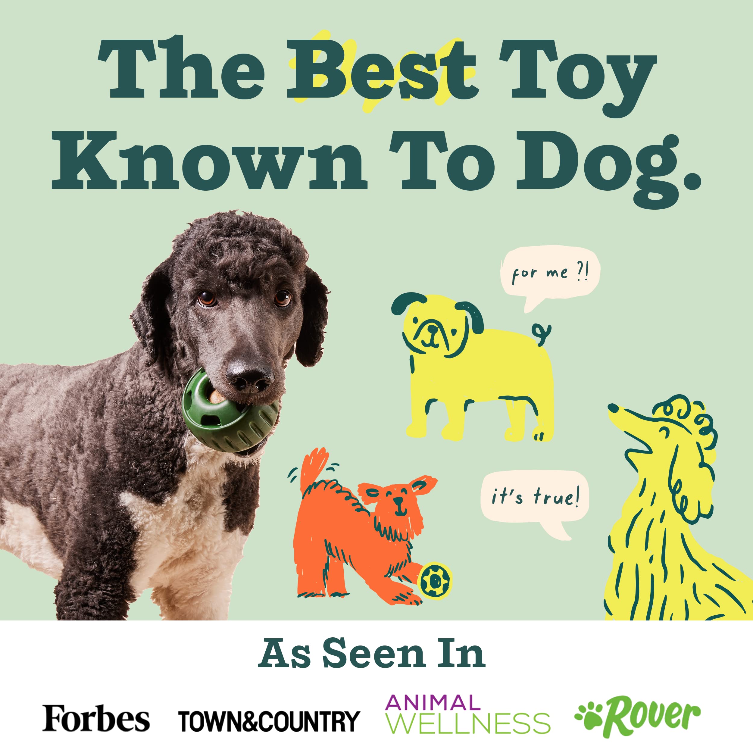 WOOF Pupsicle Long-Lasting Dog Toy to Keep Your Pup Distracted Safe for Dogs Easy to Clean Fillable Dog Toys Large 25 lb