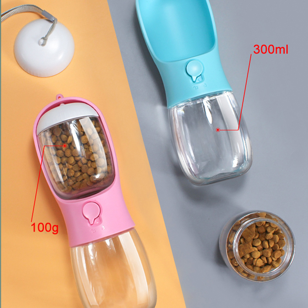  supply small animals Pet Products 2 in 1 dog water food bottle