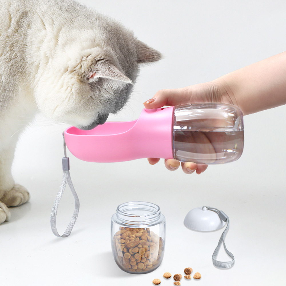  supply small animals Pet Products 2 in 1 dog water food bottle