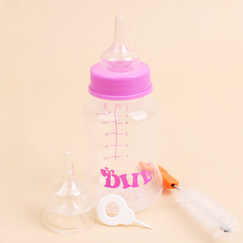  Supply 5 in 1 150ML Pet Nursing Bottle Kits Dog Cat Pet Puppy Milk Feeder Water Bottle Small Animals