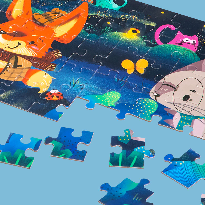  Whole Sale children's Intellectual cognition series early education paper jigsaw toys