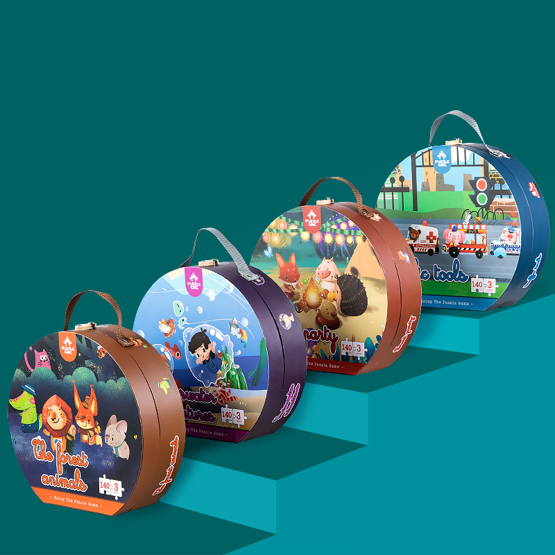  Whole Sale children's Intellectual cognition series early education paper jigsaw toys