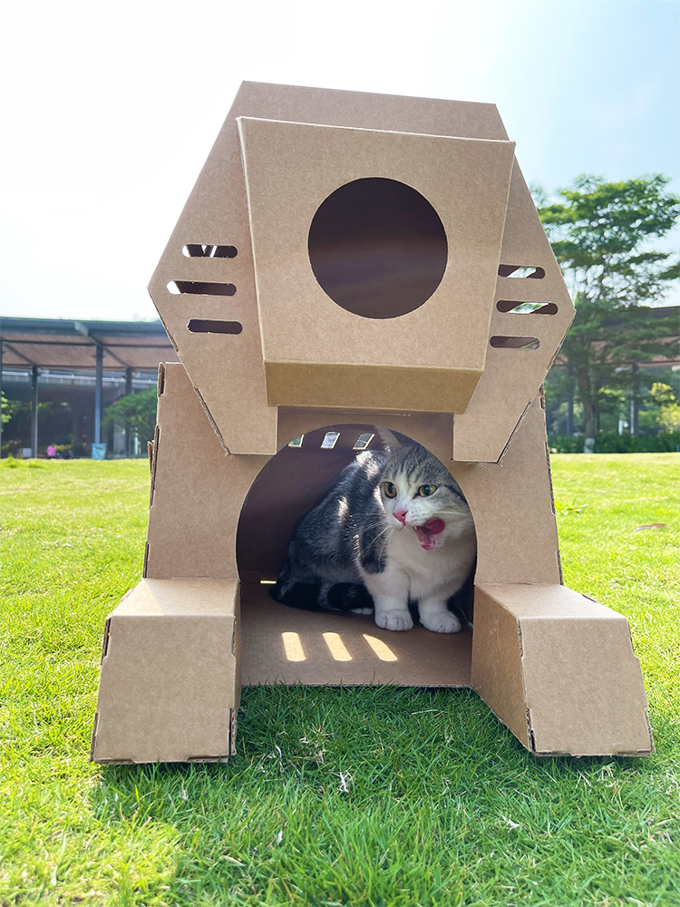 Pet Toys Playhouse Special shape Corrugated Scratcher Box Paper Cat Scratching Post Cat Toy Cardboard Cat Hous
