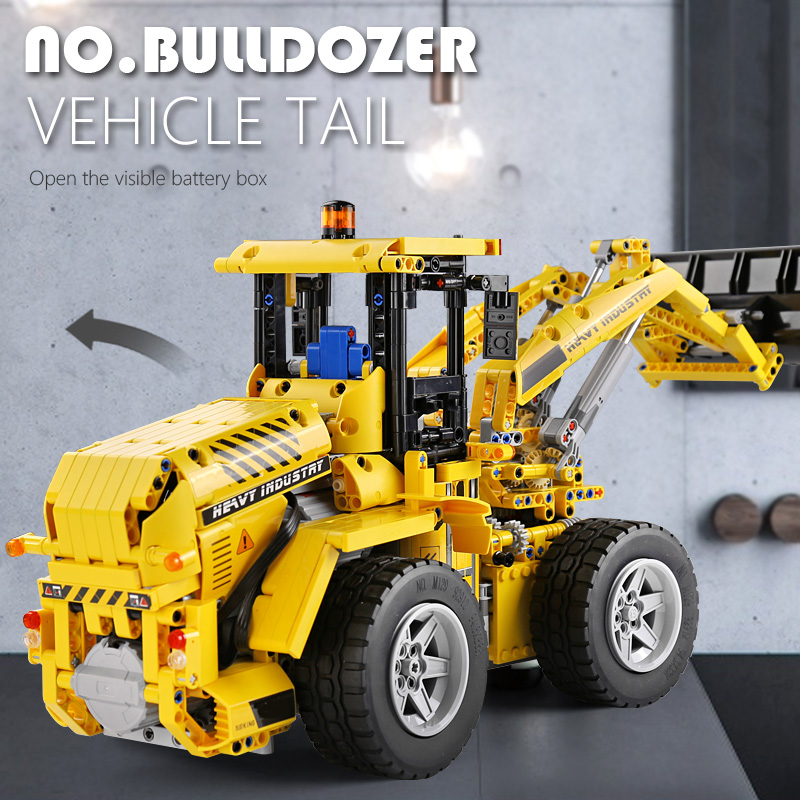 MOULD KING 13122 High-Tech Car Toys The APP RC MOC-0836 Bulldozer Model 20006 Building Blocks Bricks Kids Christmas Gift