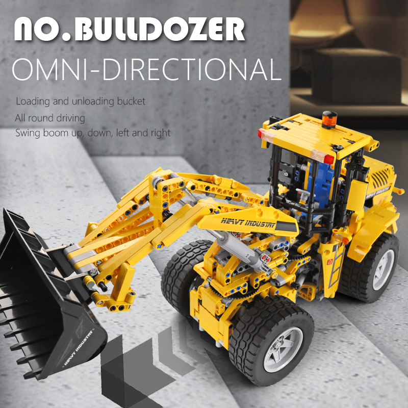 MOULD KING 13122 High-Tech Car Toys The APP RC MOC-0836 Bulldozer Model 20006 Building Blocks Bricks Kids Christmas Gift