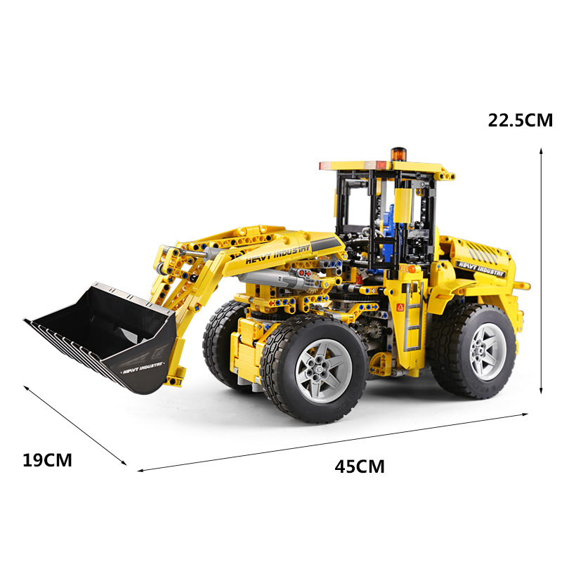 MOULD KING 13122 High-Tech Car Toys The APP RC MOC-0836 Bulldozer Model 20006 Building Blocks Bricks Kids Christmas Gift