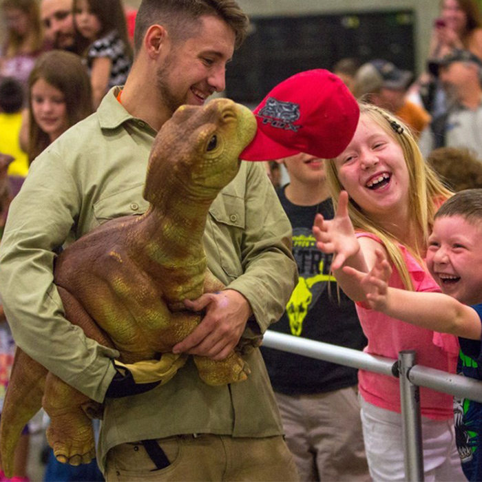 Realistic Cute Dinosaur Hand Puppet as Birthday Gift for kids