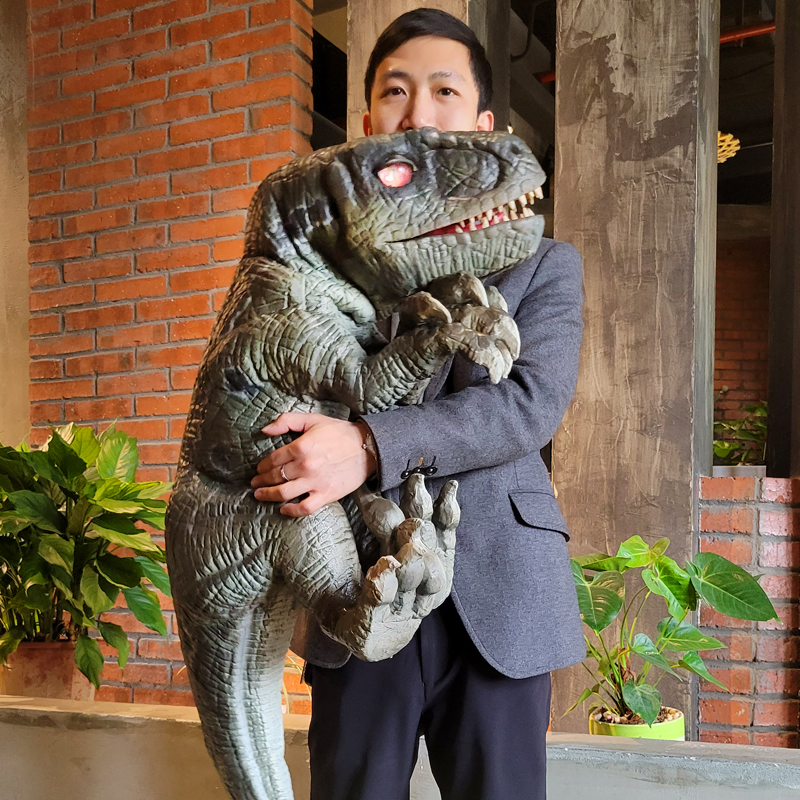 Realistic Cute Dinosaur Hand Puppet as Birthday Gift for kids