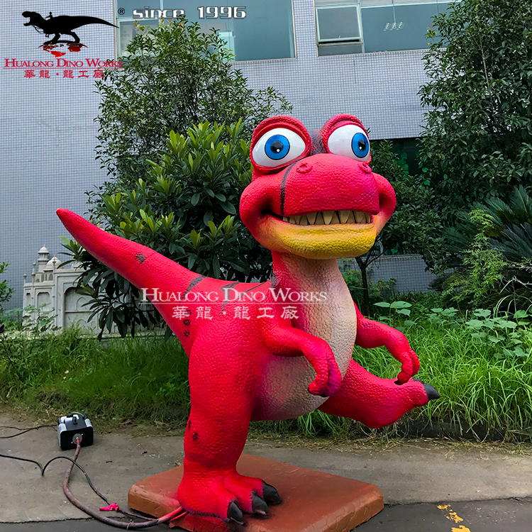 Jurassic Park Small Hand Dinosaur Puppet Interactive Dinosaur Attraction Animatronic Cartoon Rubber Dinosaur for Kids