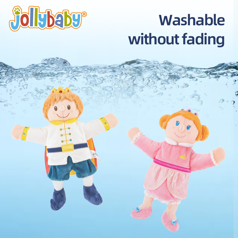 Hot Selling Stuffed Doll Hand Puppet King Queen Prince Princess Characters Plush Finger Puppets