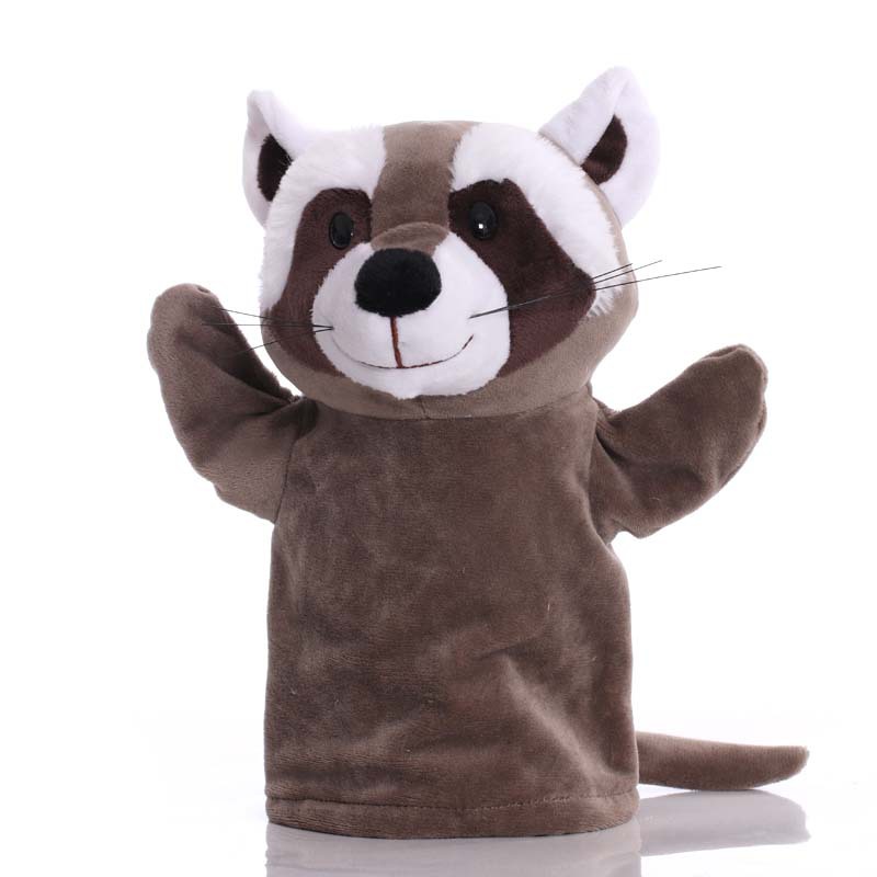 25Cm Animal Plush Hand Puppet Toy Wolf Hedgehog Crocodile Cow Puppet Hand Education Story Doll Toy For Baby Kid