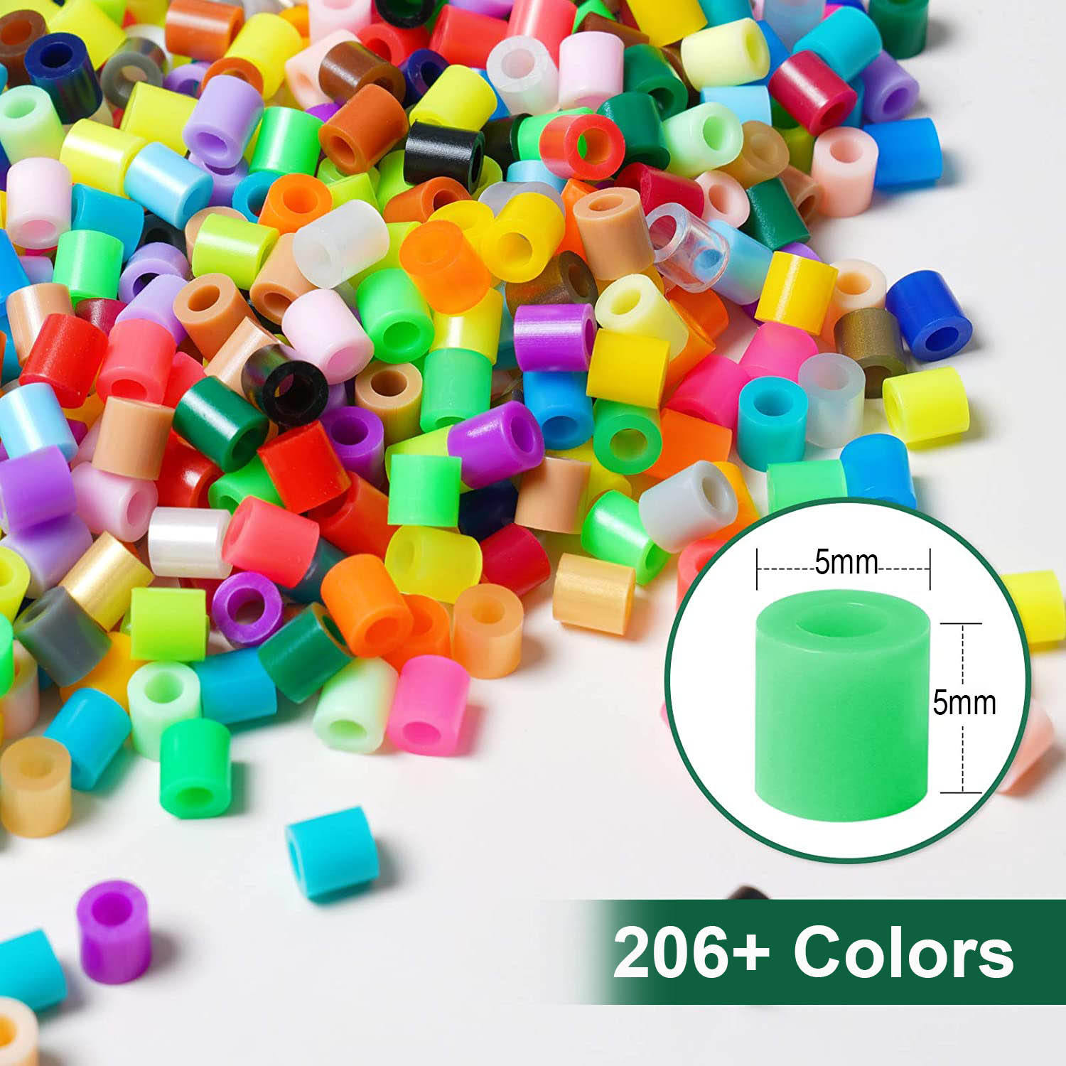 Artkal Diy Art And Craft 5mm 206 Colors 1KG Fuse Beads Perler Beads For Kids Diy Educational Toys Hama Beads