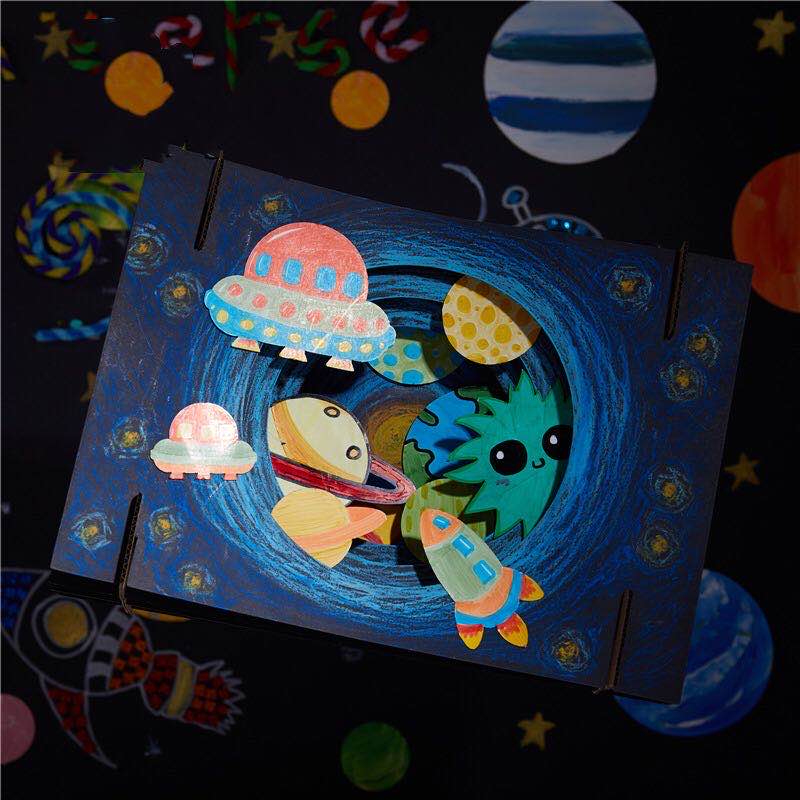3D Creative Art Painting Children's DIY Handmade Toys Pop Art Painting