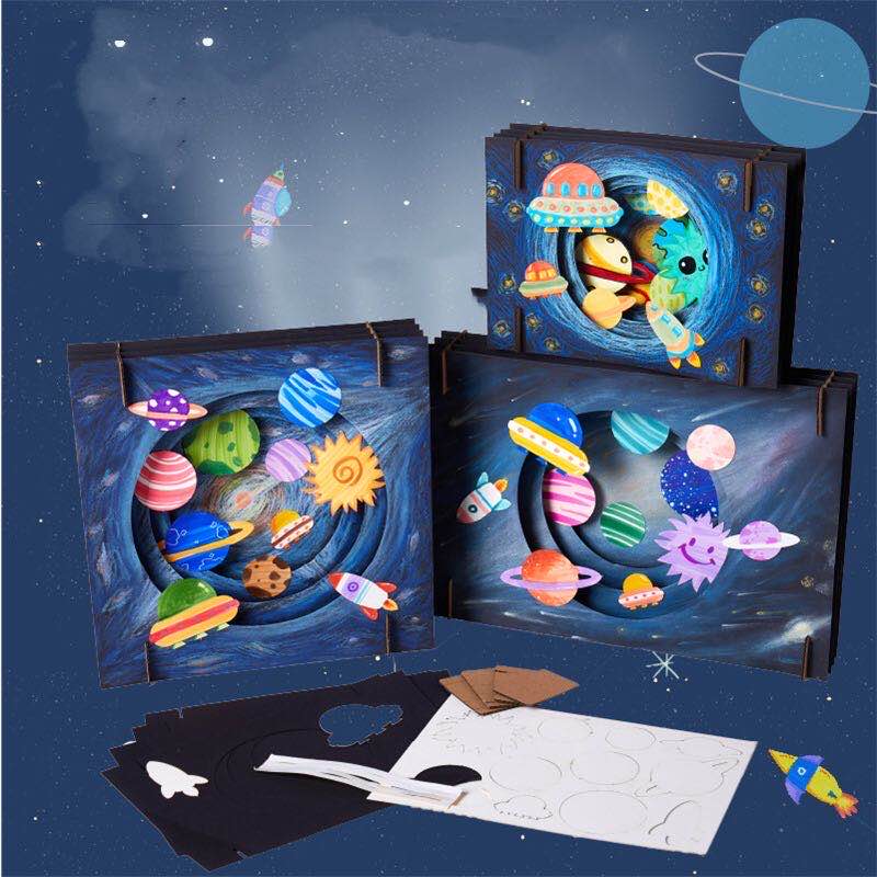 3D Creative Art Painting Children's DIY Handmade Toys Pop Art Painting