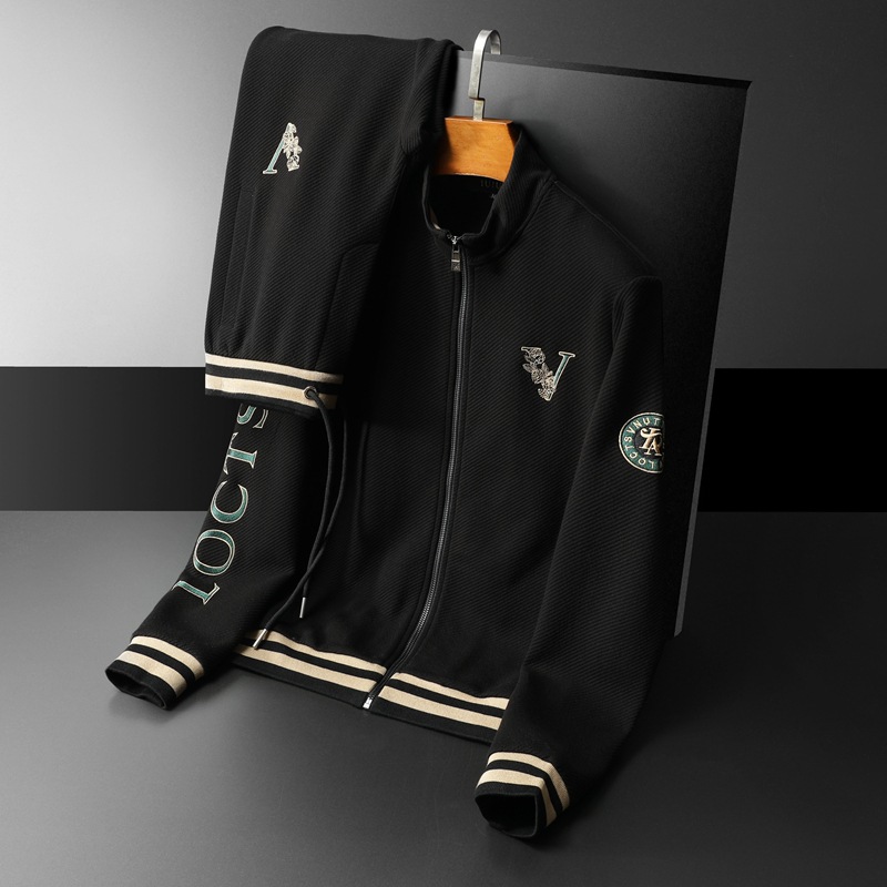 Corduroy 2 piece sweatsuit set men's clothing suits for men's hoodies & sweatshirts set