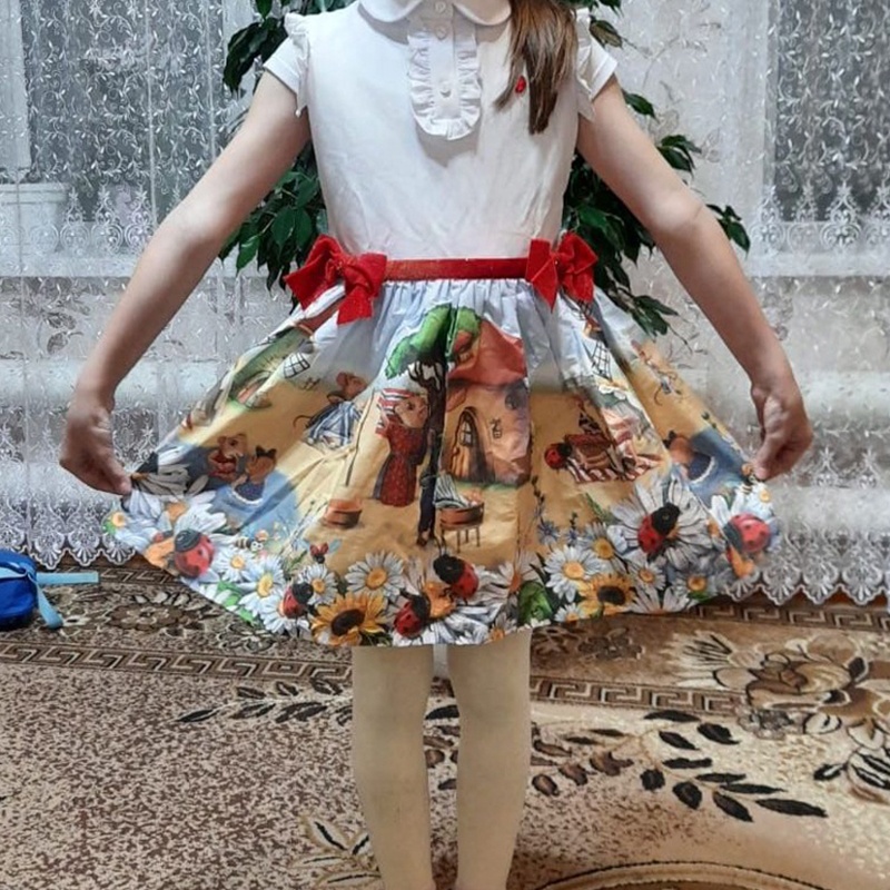 Stilnyashka   Bow Party Birthday Princess Baby Girl Dress For Kids