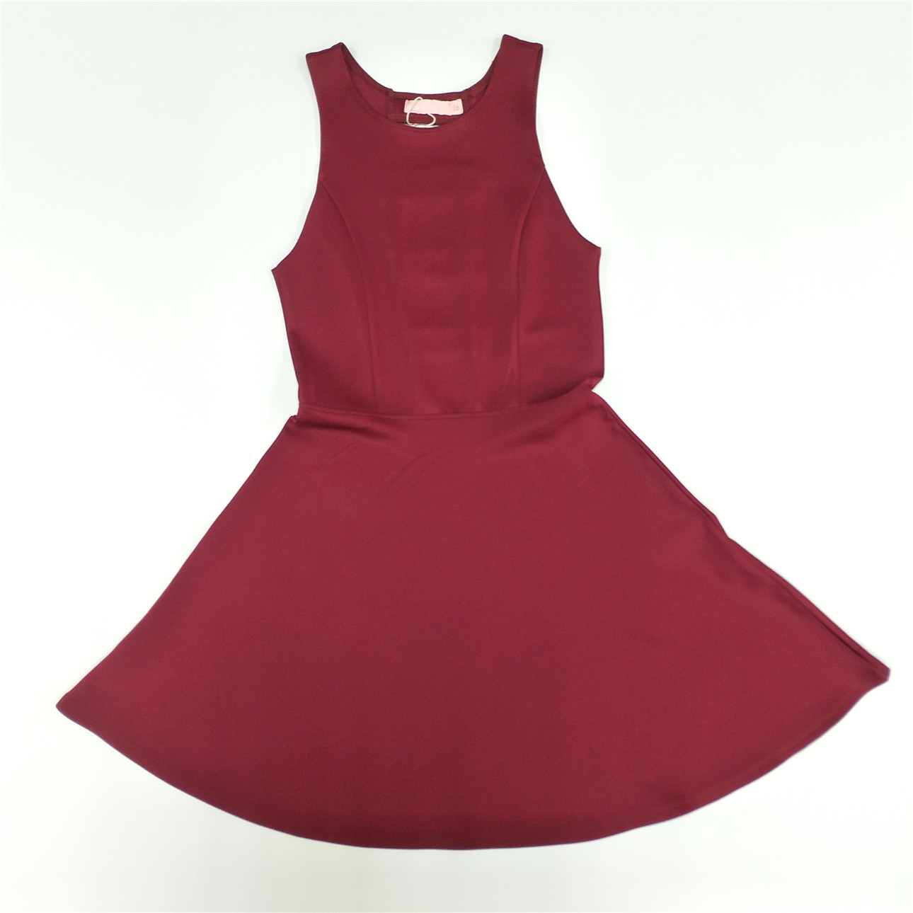  Summer sleeveless Fashion red girl kids dresses for party wear with back hollowed-out design