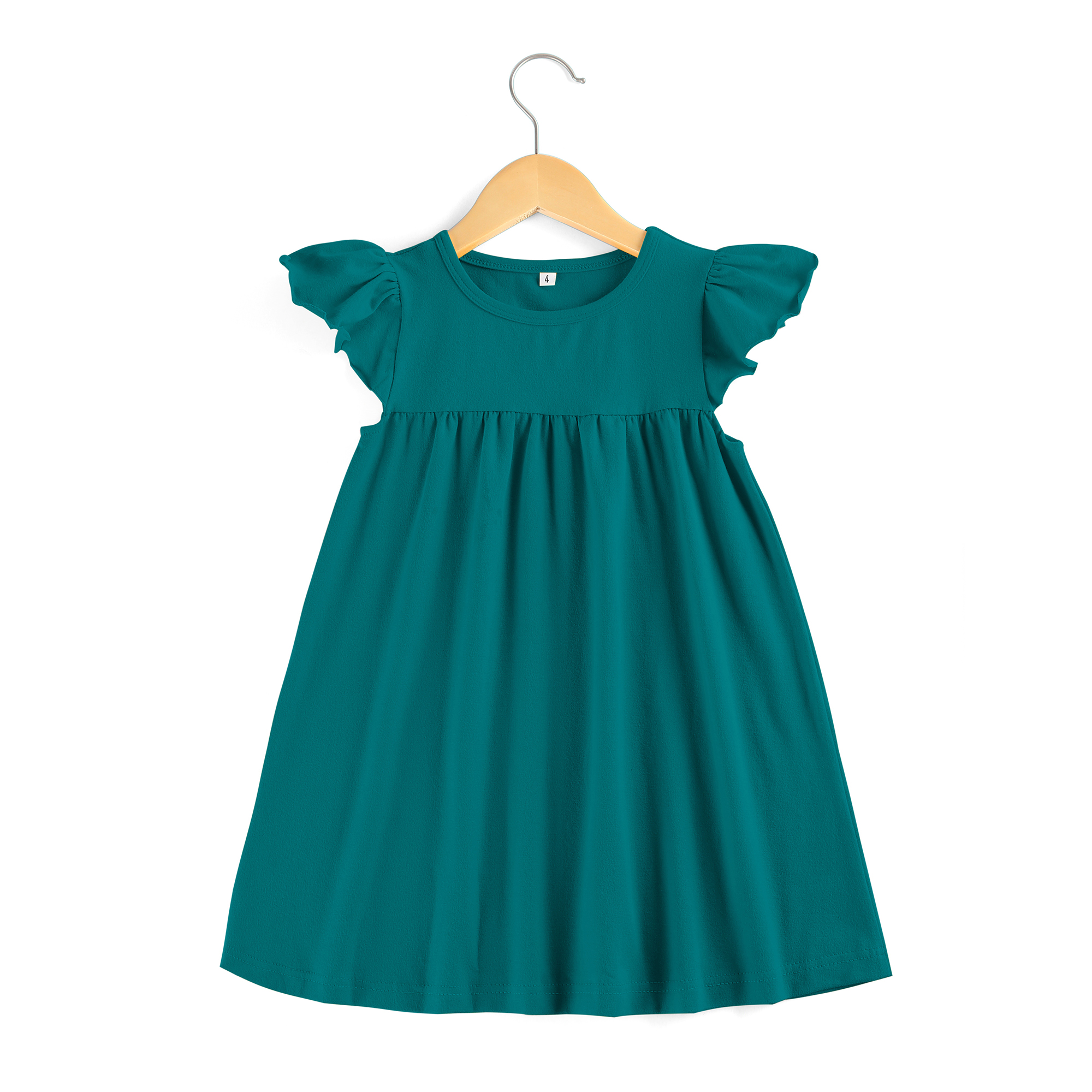  high quality casual dress summer   blank cotton sleeveless in stock kids girls' dresses
