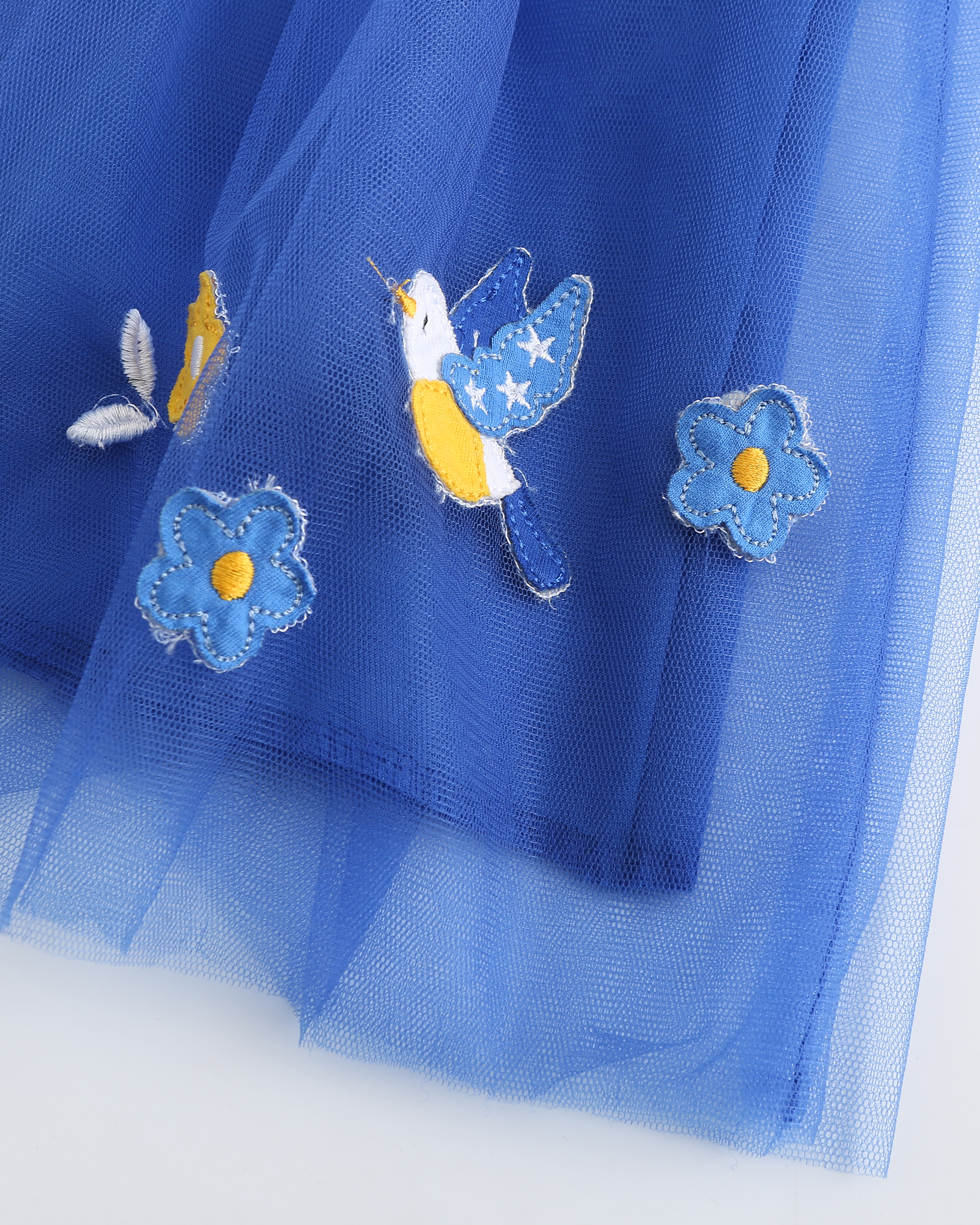 New Design Summer Dress Knitted Cotton Stripe Lace Embroidered Short Sleeve Princess Kids Dress For Girl