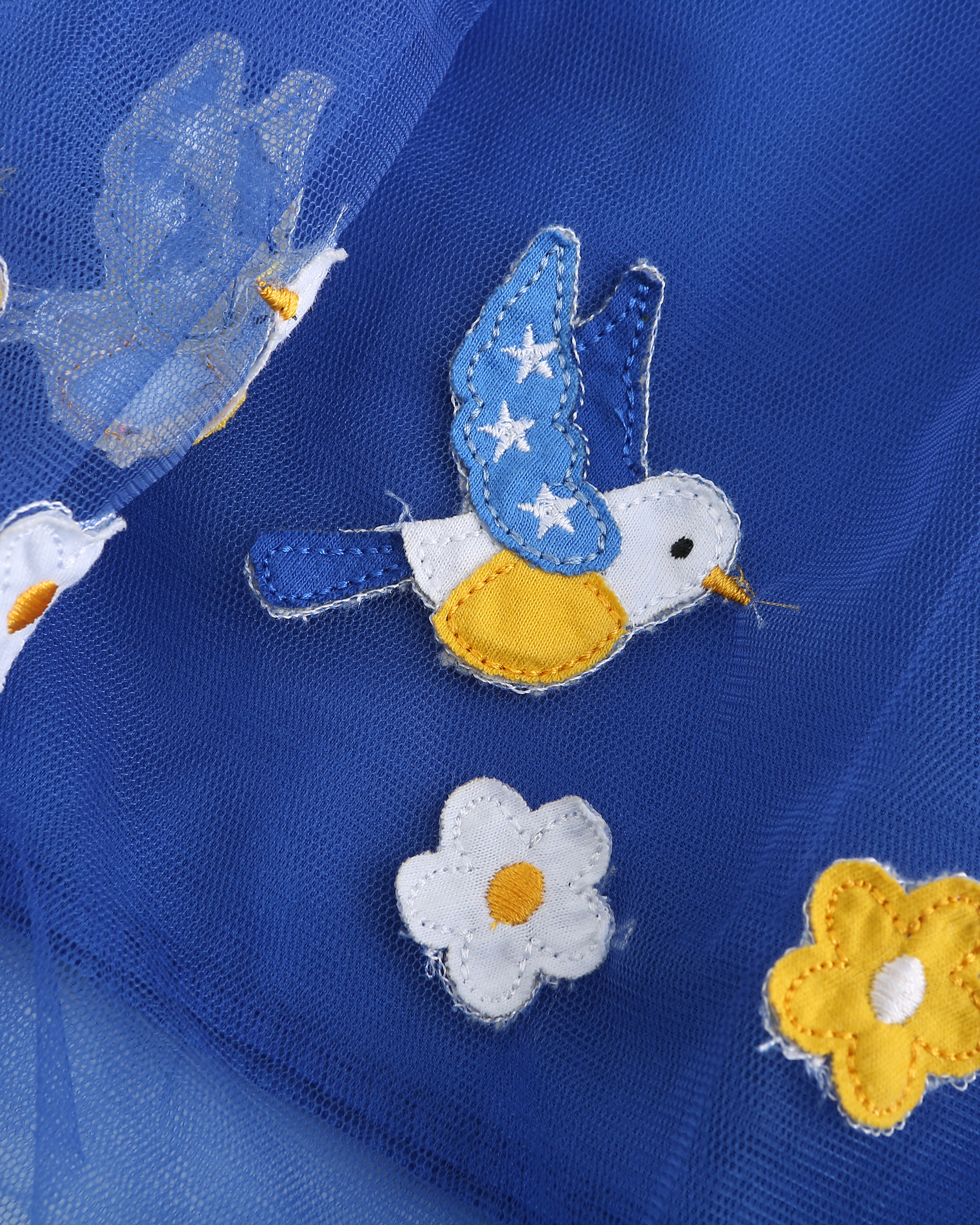 New Design Summer Dress Knitted Cotton Stripe Lace Embroidered Short Sleeve Princess Kids Dress For Girl