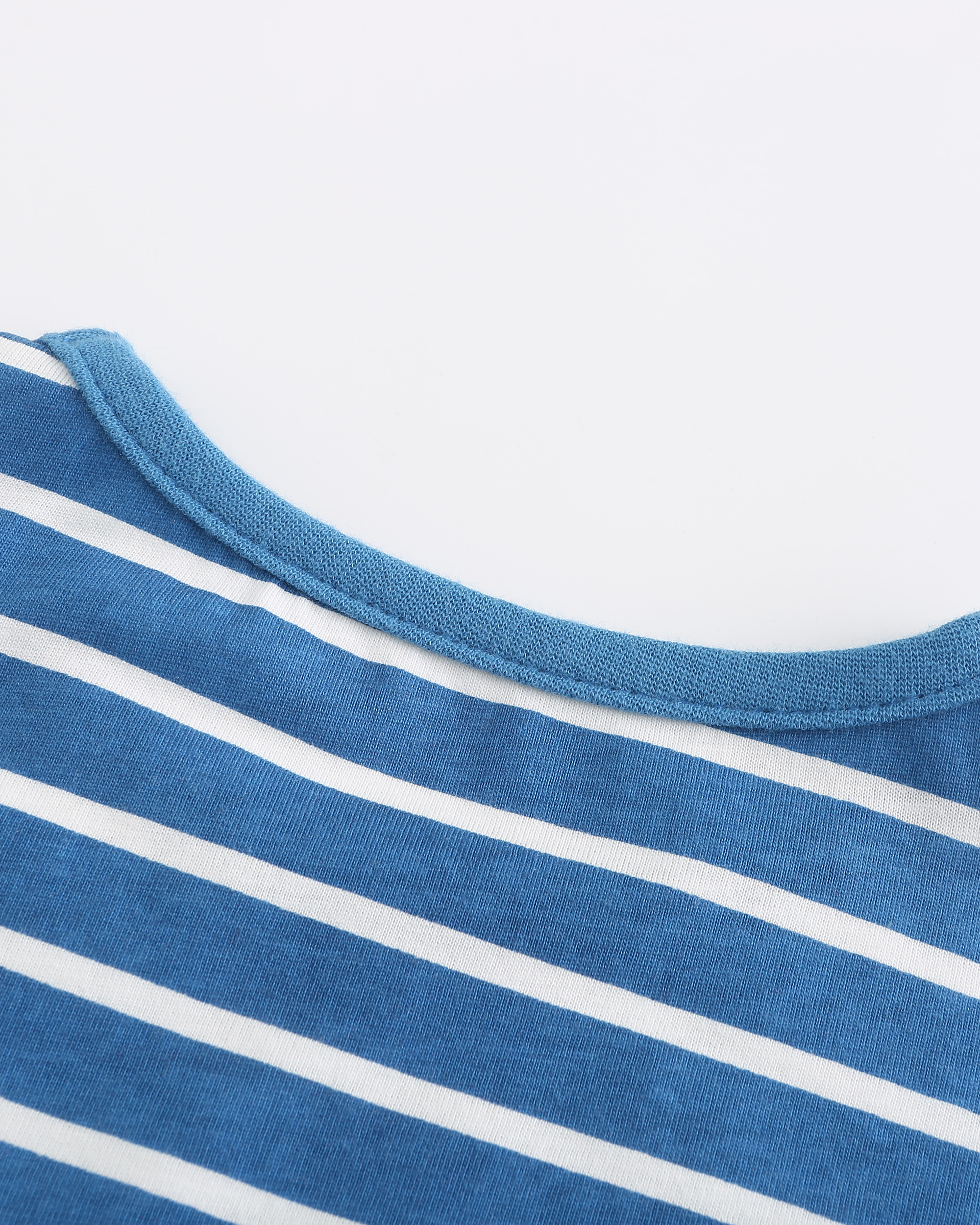 New Design Summer Dress Knitted Cotton Stripe Lace Embroidered Short Sleeve Princess Kids Dress For Girl