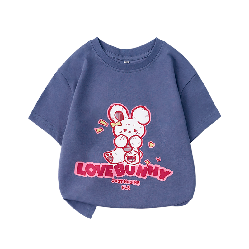 Children's Cartoon Kids Top  Animal Unisex Popular Casual wear  Boys Girls Baby  All Over Print Black T-shirt Cotton