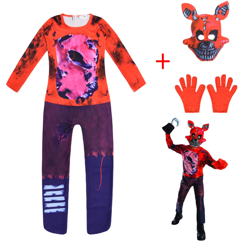 Fitspi Fancy Halloween Costume for Kids MaiYaCa Five Nights At Freddy's Jumpsuit Cosplay  Fnaf Freddy Anime Christmas Gi