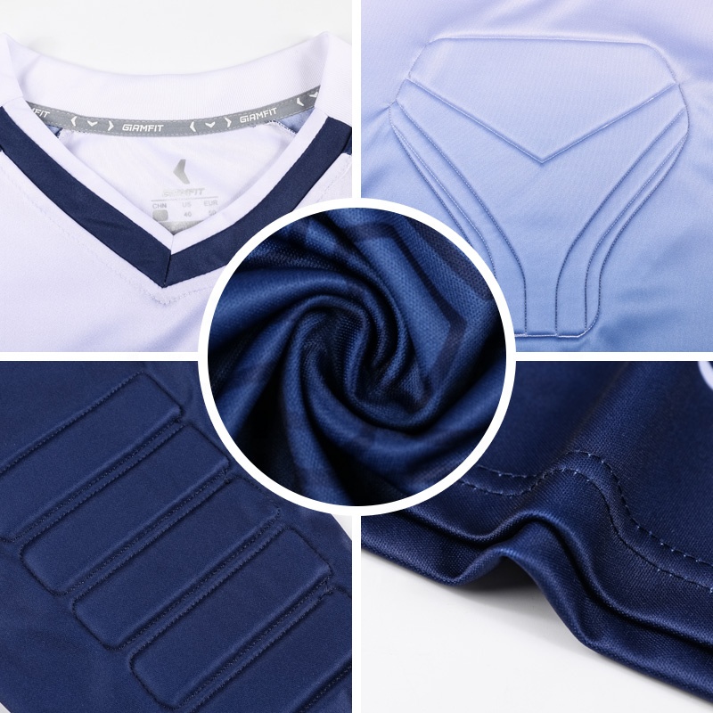  Kids Soccer Goalkeeper Jerseys Cheap Football Goalkeeper Uniforms Sponge Safety Protection Goalkeeper Shirt Top M