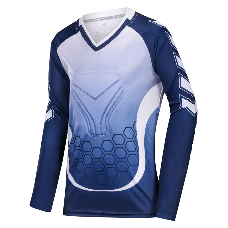  Kids Soccer Goalkeeper Jerseys Cheap Football Goalkeeper Uniforms Sponge Safety Protection Goalkeeper Shirt Top M