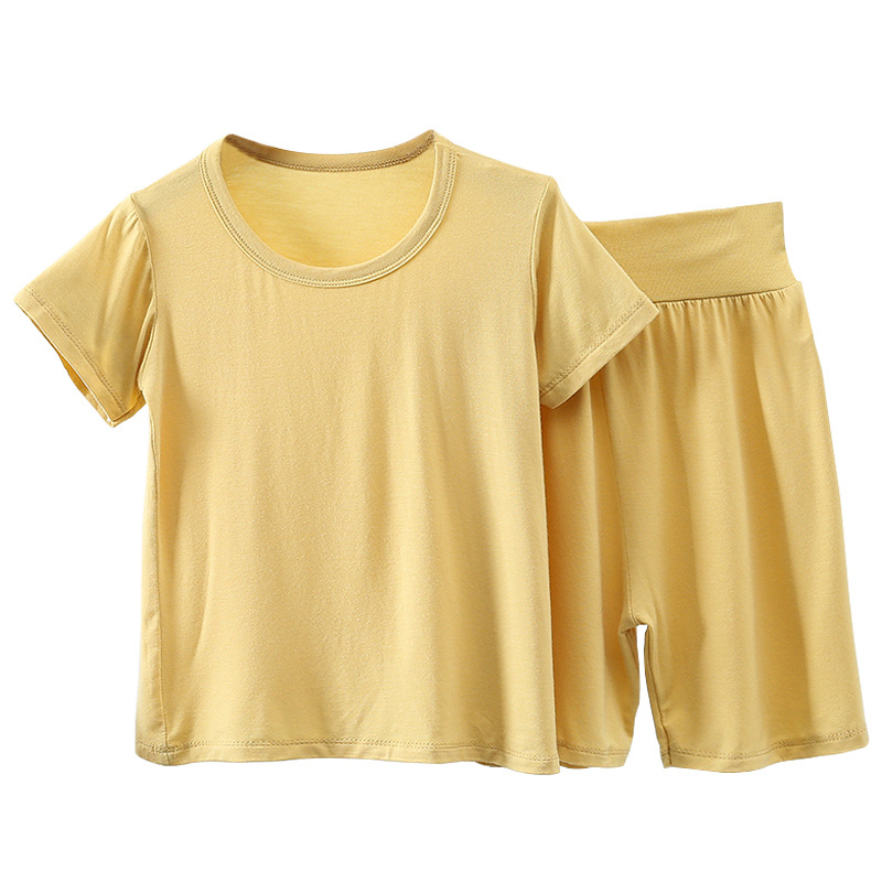 Modal new design sleeping wear cartoon pyjamas kids pajamas character sleepwear 2 pcs girl cute unisex  pajamas set kids