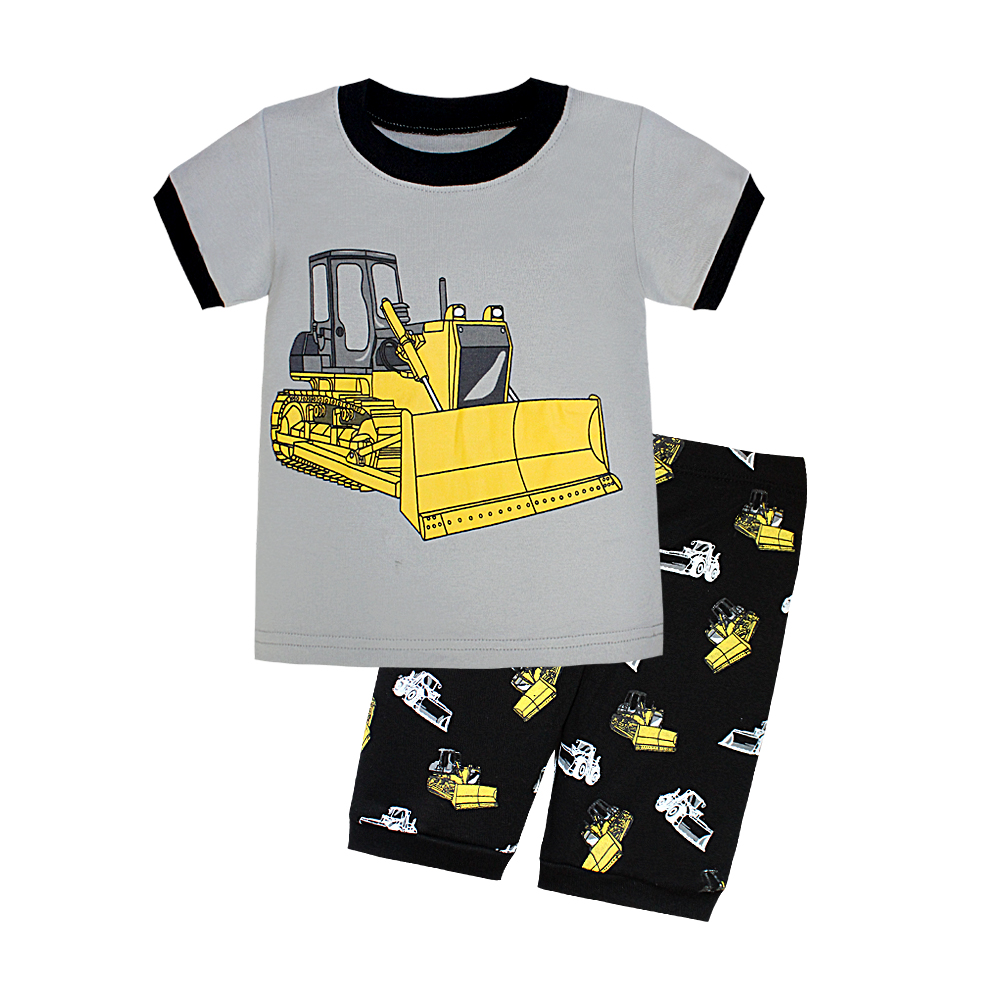  New Designs 100% Cotton Sleepwear Knitted Kids Pajamas Boys Sleepwear