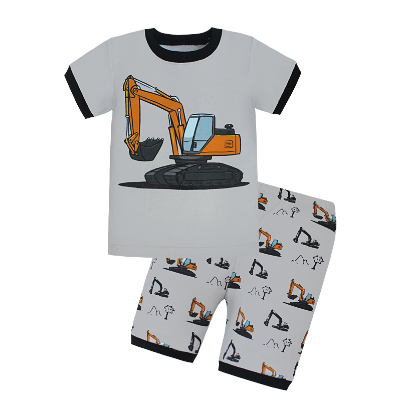  New Designs 100% Cotton Sleepwear Knitted Kids Pajamas Boys Sleepwear