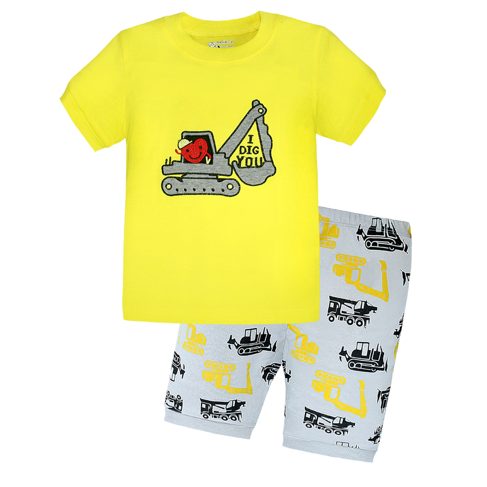  New Designs 100% Cotton Sleepwear Knitted Kids Pajamas Boys Sleepwear